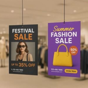 Rectangle Danglers Printing